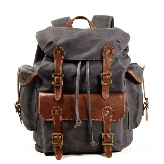Sac à Dos Vintage en Toile et Cuir | OSLO