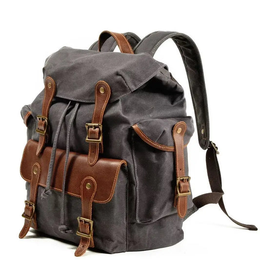 Sac à Dos Vintage en Toile et Cuir | OSLO